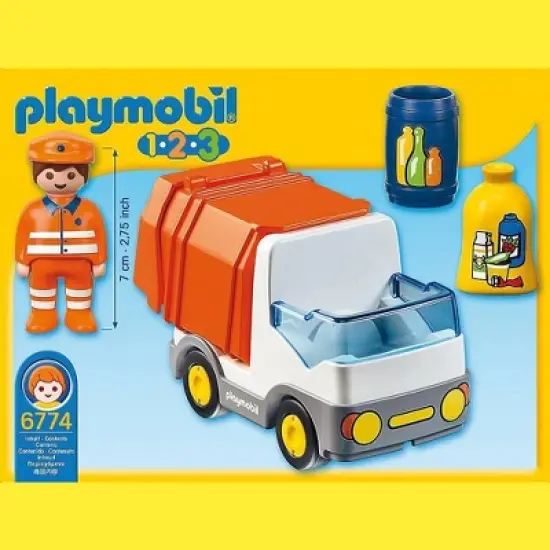 Playmobil 1.2.3 Recycling Truck image {1}