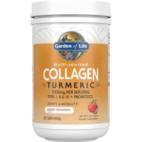 Garden of Life Grass Fed Beauty Collagen Powder - Turmeric Apple Cinnamon - 7.76oz image {6}