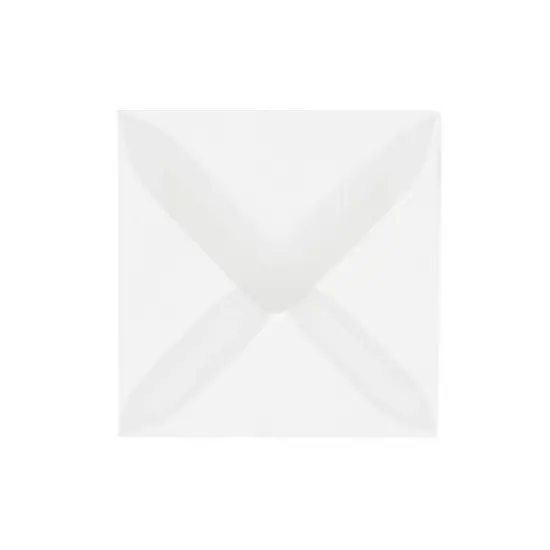 JAM Paper 3.125 x 3.125 Square Translucent Vellum Invitation Envelopes Clear 2851291 image {4}