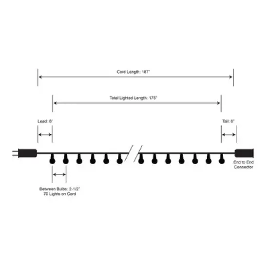 LumaBase Electric String Lights with Plastic Globes image {9}