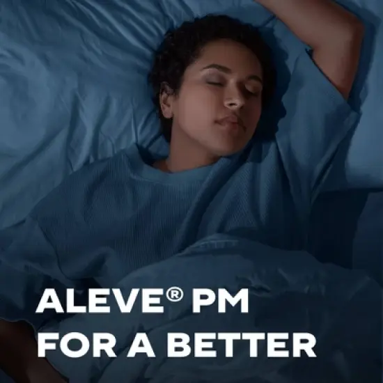 Aleve NSAID Pain Reliever & Fever Reducer Night-Time Liquid Gels, Naproxen Sodium, Pain Relief - 50ct image {7}