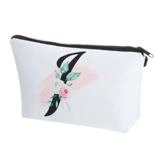 Unique Bargains Large Capacity Zipper Personalized Small Makeup Bag White image {13}