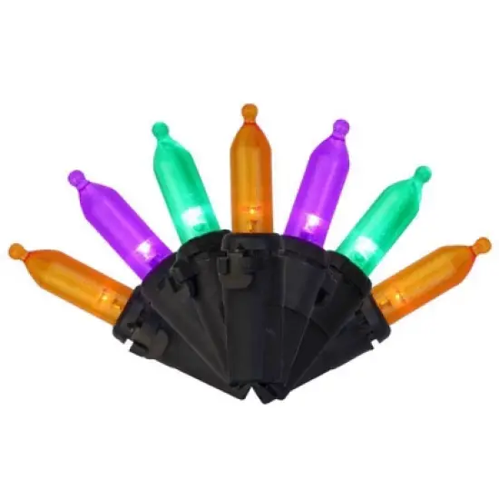 Celebrations Multicolored 100 ct LED Mini Halloween String Lights image {1}