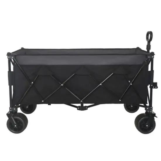 SKRAN Heavy-Duty Foldable Utility Wagon with 7" All-Terrain Wheels,480lbs Capacity,Stable Frame,Space-Saving Fold ,for Camping,Beach,Shopping image {6}