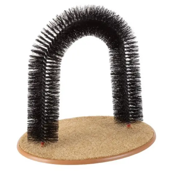 Pet Adobe Self-Grooming Bristle Ring Brush Cat Arch - 14.5" x 13" image {5}