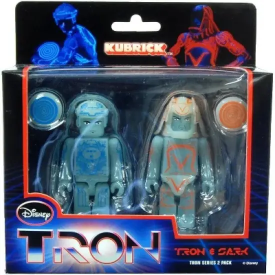 Medicom TRON 2 Inch Tron & Sark Kubrick Mini-Figure 2 Pack image {1}