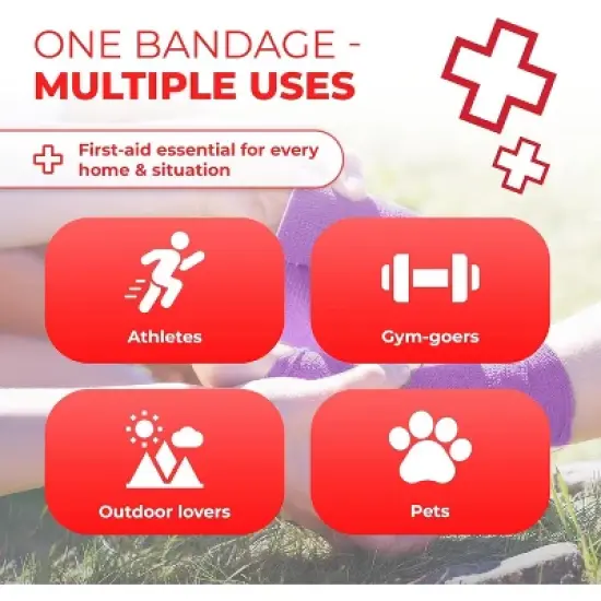Self-Adherent Bandages, 3" x 5 Yards &ndash; Rainbow Colors image {5}