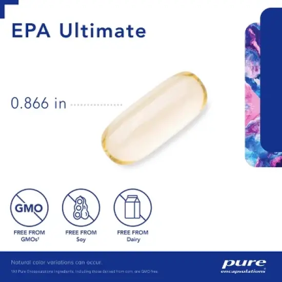 Pure Encapsulations EPA Ultimate - Eco-Friendly Supercritical CO2 Extracted EPA Fish Oil Concentrate - 120 Softgel Capsules image {2}
