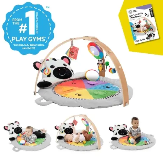 Baby Einstein Zen's Activity Milestones Plush Gym Playmat image {1}