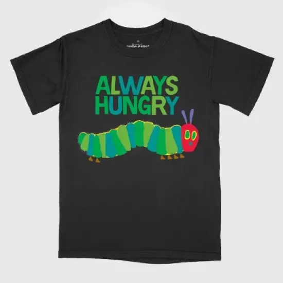Men's Eric Carle Always Hungry Caterpillar Graphic T-Shirt - Black image {1}