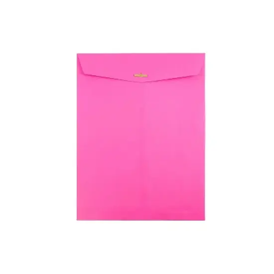 JAM Paper 10x13 Open End Catalog Colored Envelopes w/Clasp Closure Ultra PK 900909026A image {1}