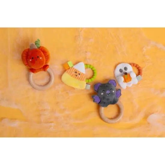 Pearhead Ghost Halloween Crinkle Teether Baby Toy - 0m+ image {3}