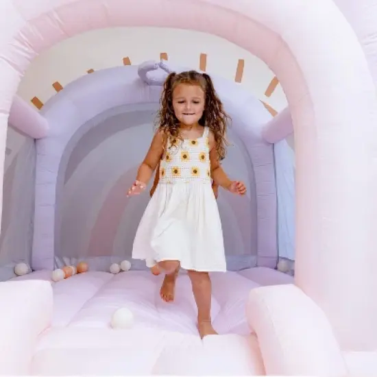 Bounceland Day-Dreamer Cotton Candy Bounce House - Pink image {5}