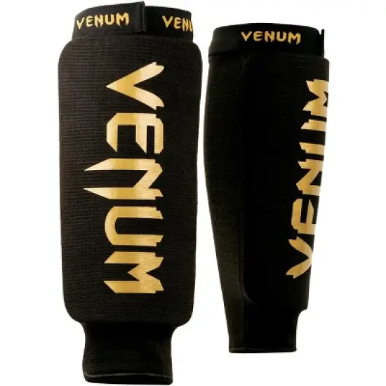 Venum Kontact Protective MMA Shin Guards - Black/Gold image {2}