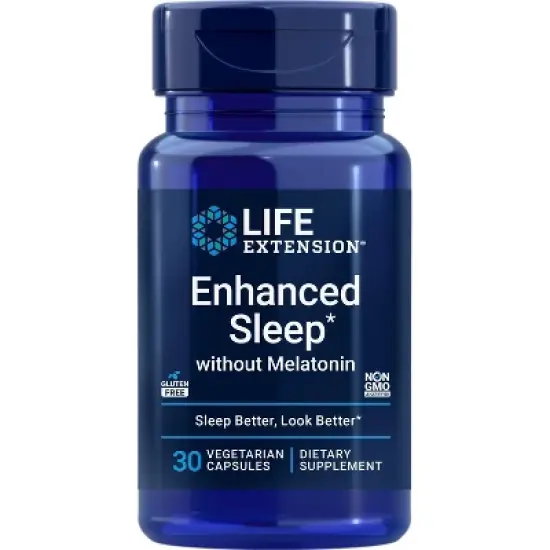 Enhanced Natural Sleep Without Melatonin by Life Extension  -  30 Capsule image {2}