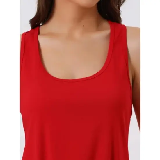 cheibear Women's Tank Racerback Sleeveless Nightgown image {3}