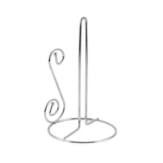 Home Mart Goods Silver Metal Paper Towel Holder - 11" Tall image {6}