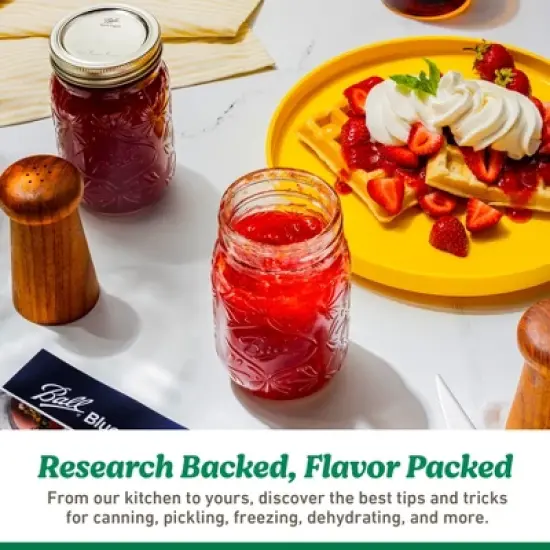 Ball 16oz 12pk Glass Regular Mouth Mason Jar with Lid and Band image {4}