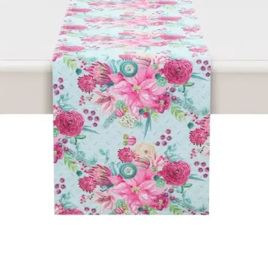 Laural Home Boho Christmas Rectangle Table Runner image {2}