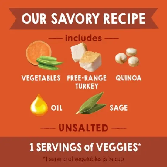 Happy Baby Organics Savory Blends Stage 3 Baby Food Puree - 3.5oz image {4}