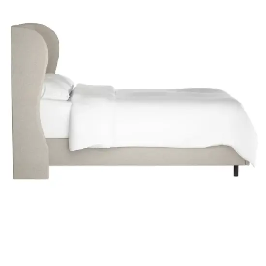 Tufted Woven Upholstered Wingback Bed - Skyline Furniture image {2}