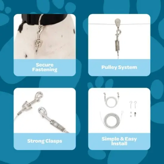 Carlson Trolly Cable Dog Leash - 50' image {3}