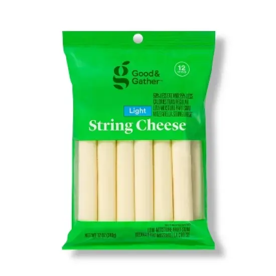 Light Low-Moisture Part-Skim Mozzarella String Cheese - 12oz/12ct - Good & Gather&trade; image {5}