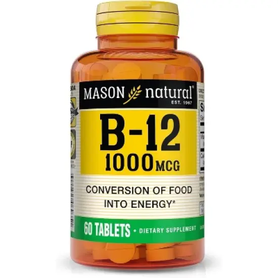 Mason Natural Vitamin B12 1000 mcg, 60 Tablets image {4}