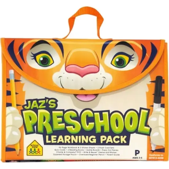 School Zone Jaz's Preschool Learning Pack - (Paperback) image {5}