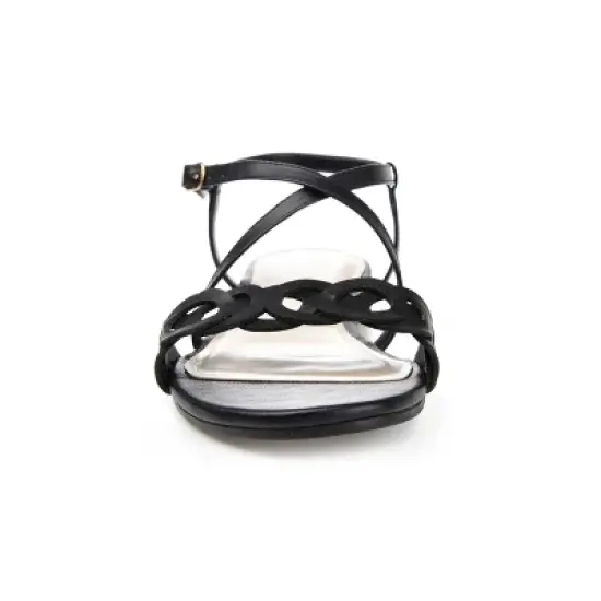 Journee Collection Womens Jalia Multi Strap Flat Sandals image {5}