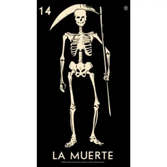 Women's Loteria La Muerte Number 14 Card T-Shirt image {1}