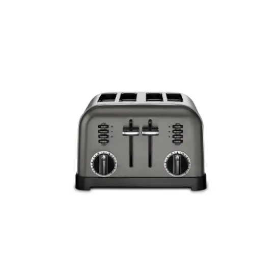 Cuisinart 4-Slice Classic Toaster - Black Stainless Steel - CPT-180BKSP1: Reheat, Defrost, Bagel, 1800W, 3-Year Warranty image {3}