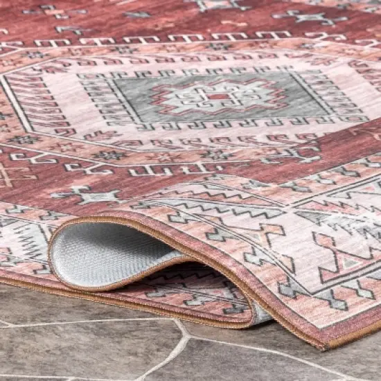 nuLOOM Kera Persian Machine Washable Indoor/Outdoor Patio Area Rug image {3}