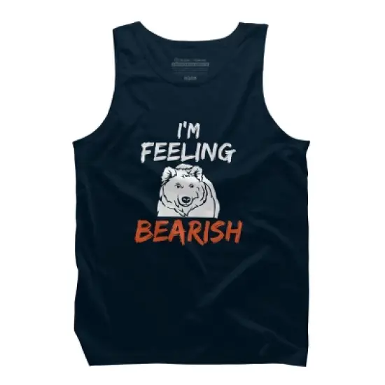 Men's Design By Humans I'm Feeling Bearish By MadderTees Tank Top image {4}