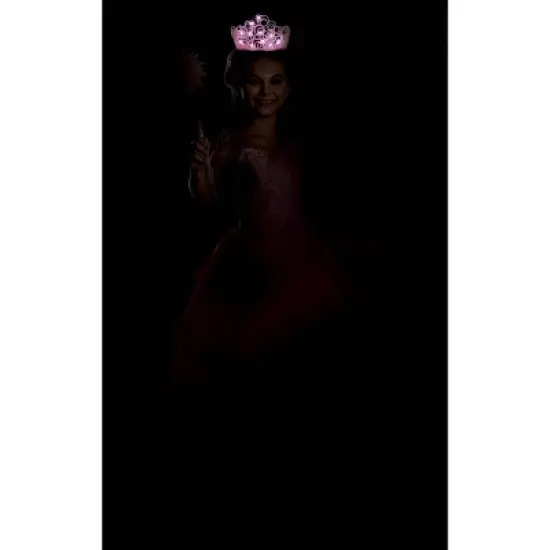 NBCUniversal Wicked Glinda Upland Light Up Crown Costume Headwear One Size Child image {6}