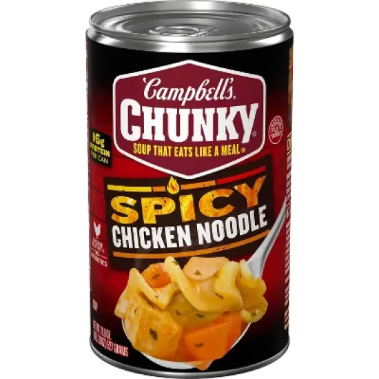 Campbells Chunky Spicy Chicken Noodle Soup - 18.6oz image {14}