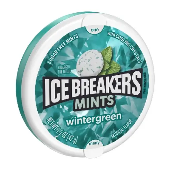 Ice Breakers Wintergreen Sugar Free Mint Candies - 1.5oz image {1}