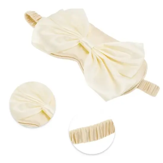 Unique Bargains Breathable Elastic Bow Sleep Mask 1 Pc image {2}