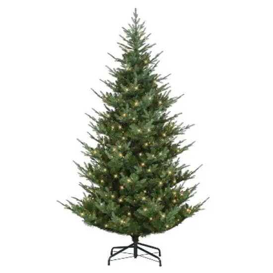 Puleo Pre-lit Hillside Spruce Artificial Christmas Tree Clear Lights image {8}
