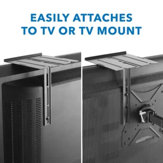 Mount-It! Floating TV Shelf for Wall Mounted TV | Streaming Devices, Speakers, and Cable | 6.6 Lbs. Weight Capacity image {6}