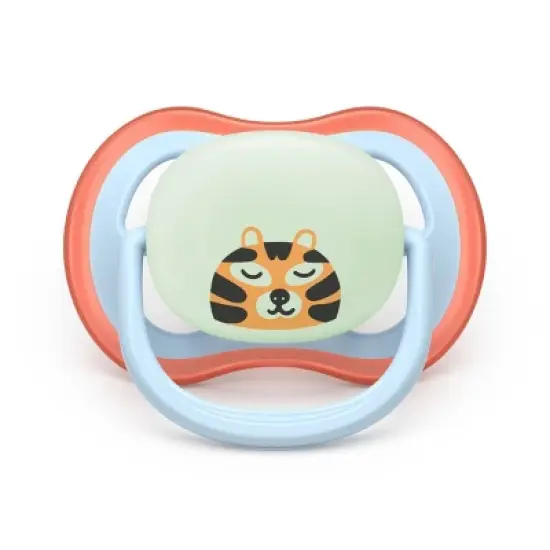 Philips Avent Ultra Air Pacifiers 6-18m - Leopard/Sleeping Tiger Day+Night - 3pk image {1}