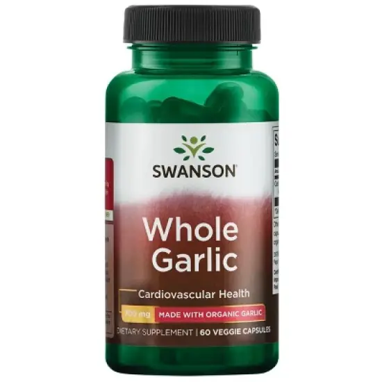Swanson Whole Garlic - Made with Organic Garlic 700 mg 60 Veg Capsules image {5}