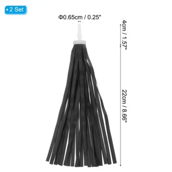 Unique Bargains Handlebar Tassel Ribbon Decorations Scooter Bike Streamers 4 Pcs image {1}
