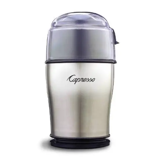 Capresso Cool Grind PRO Coffee Grinder: Stainless Steel Blades, Medium Coarse to Coarse, 9-Cup Capacity, Silver image {3}