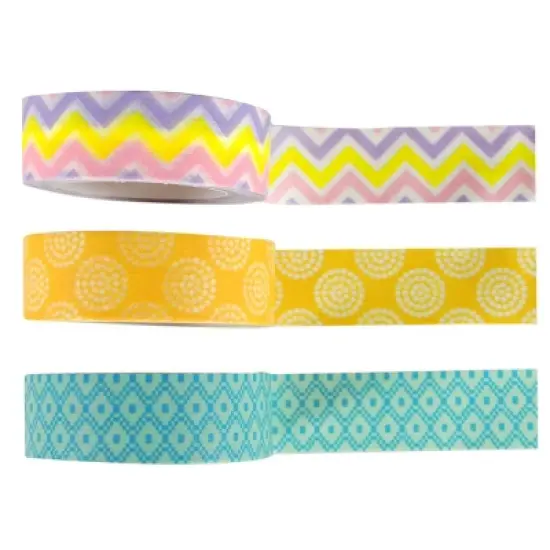 Wrapables Digital Dot Japanese Washi Masking Tape (Set of 3) image {2}