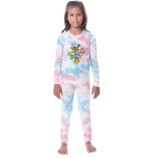 Scooby-Doo Girls' Unisex Child Relp! Daphne Velma Character Pajama Set Multicolored image {3}