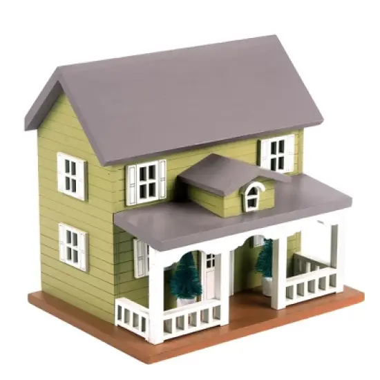 Vandue Outdoor Wooden Birdhouse - Victorian Moss Green image {1}