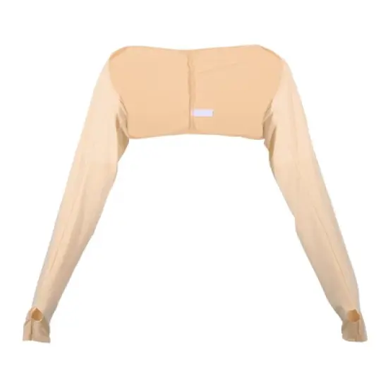 Unique Bargains Soft Sun Protection Arm Shawl Cooling Sleeve Sun Protection Arm Sleeve with Finger Hole for Women Golf Polyester image {11}