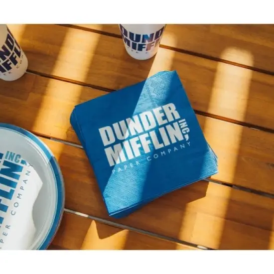 Silver Buffalo The Office Dunder Mifflin 60-Piece Disposable Paper Party Set image {4}