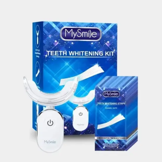 MySmile Teeth Whitening Strips with 28 LED Light, 10 Min Fast Whitening, 14 Treatments image {10}